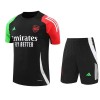 Officiële Voetbalshirt + Korte Broek Arsenal Pre-Match 2024-25 Zwarte - Kids